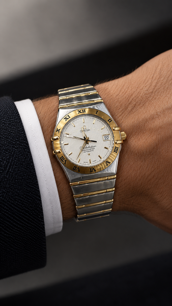 Montre Oméga "Constellation" Or et Acier