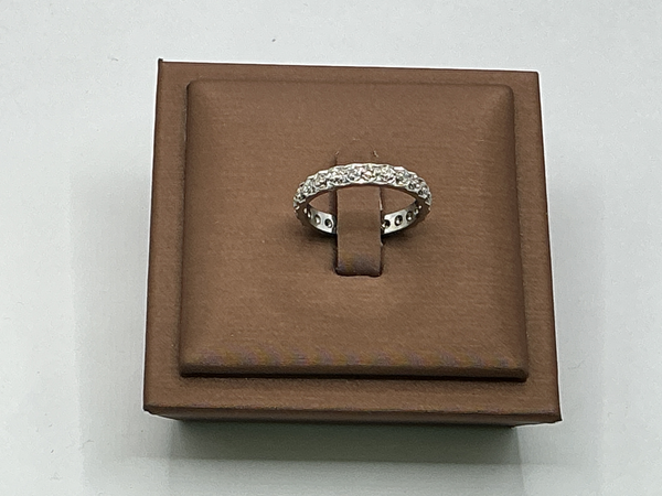 Alliance Tour complet Or blanc Diamants