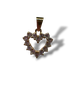 Pendentif Coeur Or jaune Diamants