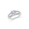 Solitaire Mauboussin « Chance of love » , Or blanc et Diamants