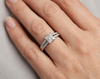Solitaire Or blanc Diamants