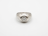 Bague Jonc Platine Diamant