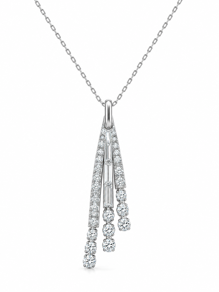 Pendentif Platine Diamants