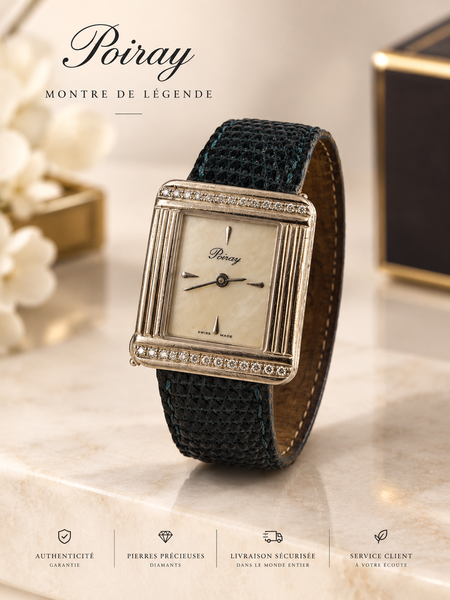 Montre "Poiray" Or blanc Diamants
