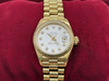Montre Rolex femme Date just Or jaune 750/1000  Diamants et Nacre