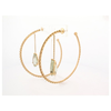 Boucles d’oreilles Louis Vuitton en or 750/1000 et quartz lemon