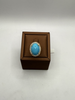 Bague en or jaune turquoise diamants