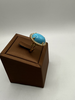 Bague en or jaune turquoise diamants