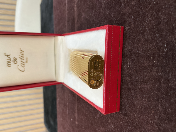 Briquet cartier plaqué or