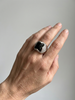 Bague Bulgari onyx, diamants et or blanc
