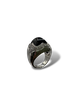 Bague bvlgari onyx, diamants et or blanc