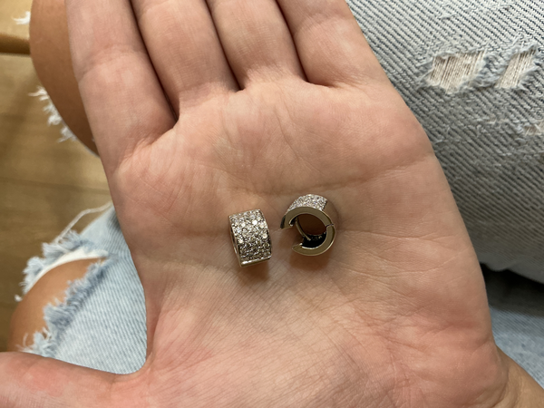 Bo diamants, or blanc