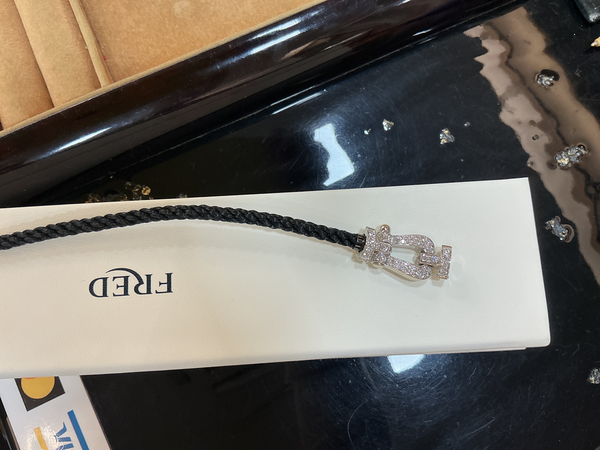 Bracelet fred or blanc et diamants