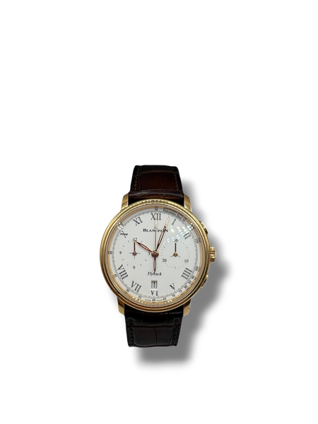 Montre Blancpain, Lunette Or, Bracelet Cuir