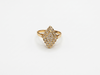Bague pavée diamants style marquise