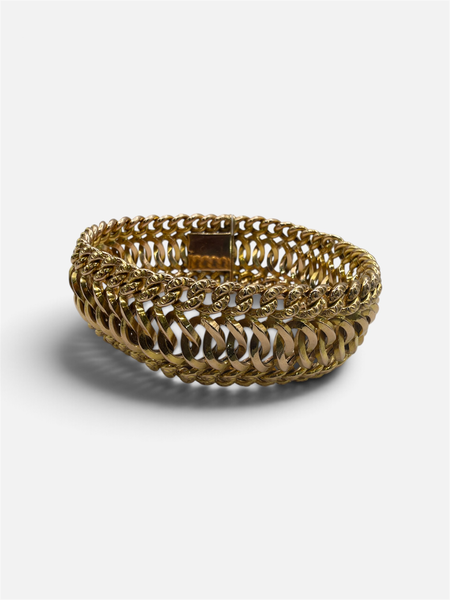 Bracelet Maille Américaine Or jaune