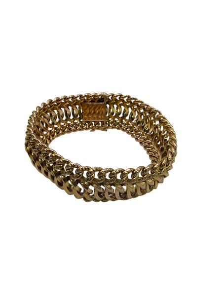 Bracelet Maille Américaine Or jaune
